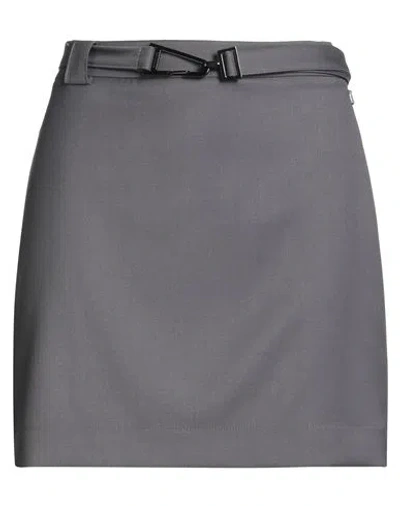 Patrizia Pepe Woman Mini Skirt Grey Size 8 Polyester, Viscose, Elastane In Gray