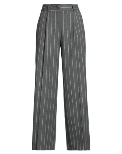 Stilosophy Woman Pants Grey Size L Polyester, Viscose, Elastane, Acrylic In Gray