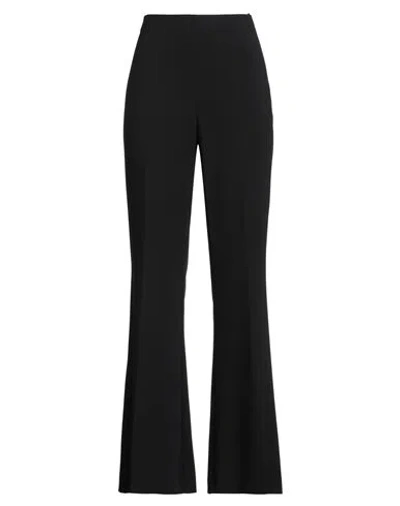 Ottod'ame Woman Pants Black Size 8 Polyester, Viscose, Elastane In Black
