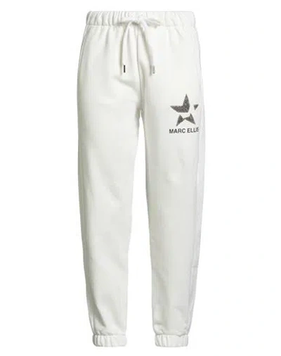 Marc Ellis Woman Pants White Size L Cotton In White