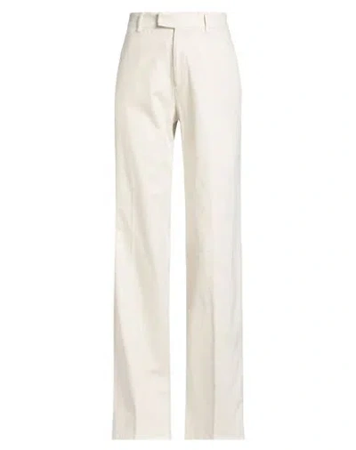 Berwich Woman In  Woman Pants Ivory Size 6 Cotton, Elastane In White