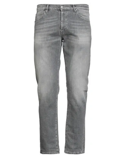 Barmas Man Jeans Grey Size 34 Cotton, Polyethylene In Gray