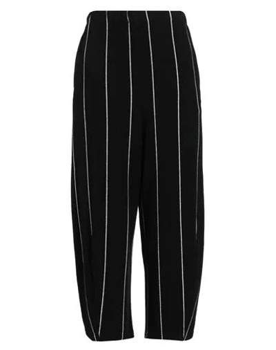 Neirami Woman Pants Black Size S Acrylic, Cotton, Elastane In Black