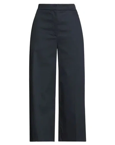Joseph Woman Pants Navy Size 8 Cotton, Viscose, Elastane In Black