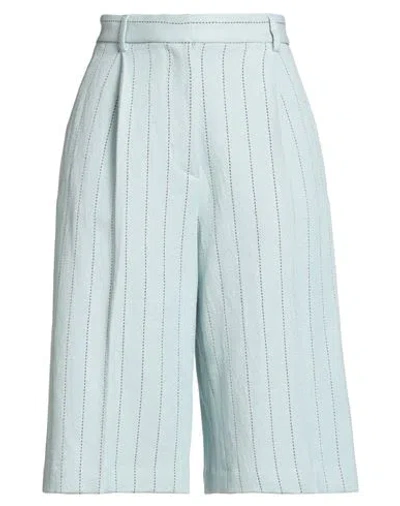 Paul & Joe Woman Shorts & Bermuda Shorts Sky Blue Size 10 Cotton, Linen In Blue