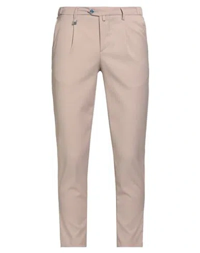 Barbati Man Pants Taupe Size 36 Polyester, Viscose, Elastane In Multi