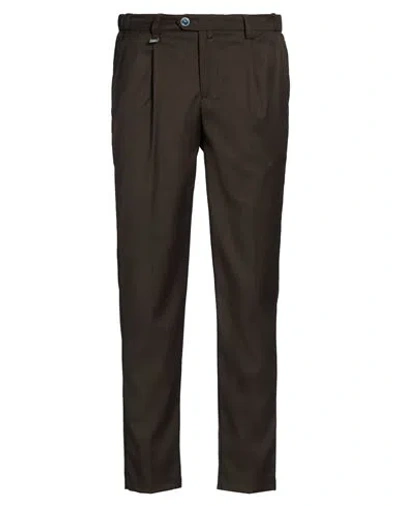 Barbati Man Pants Military Green Size 28 Polyester, Viscose, Elastane In Brown