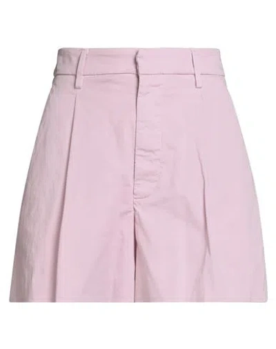 Dondup Woman Shorts & Bermuda Shorts Pink Size 6 Cotton, Elastane In Purple