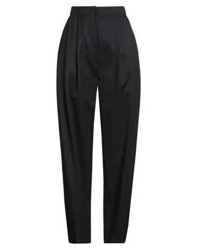 Toos Franken Woman Pants Midnight Blue Size 8 Viscose In Black