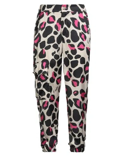 Le Volière Woman Pants Beige Size M Polyester In Multi