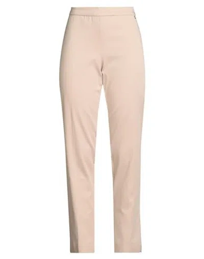 Diana Gallesi Woman Pants Beige Size 12 Cotton, Polyester, Elastane In Neutral