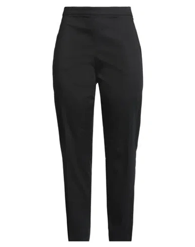 Diana Gallesi Woman Pants Black Size 14 Cotton, Polyester, Elastane In Black