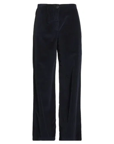 Pomandère Woman Pants Navy Size 4 Cotton In Blue