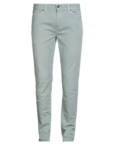 Barmas Man Pants Sage Green Size 36 Cotton, Elastane In Green