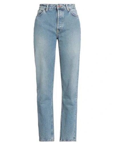 Nudie Jeans Co Woman Jeans Blue Size 31w-32l Cotton In Blue