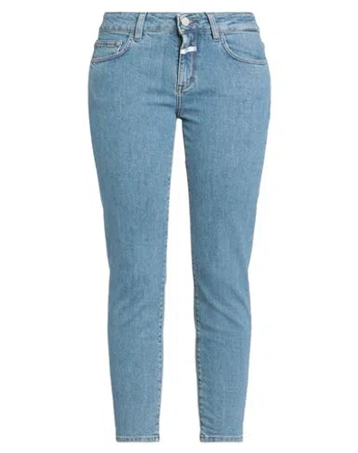 Closed Woman Jeans Blue Size 30 Organic Cotton, Elastane In Blue