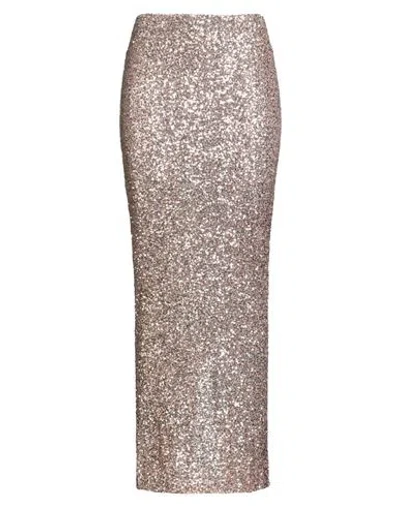 Soallure Woman Maxi Skirt Blush Size 8 Polyester, Eco Polyester In Brown