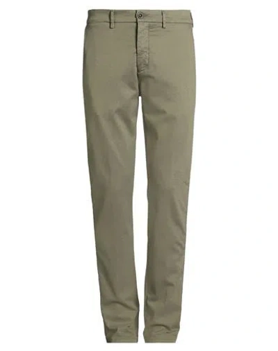 Harmont & Blaine Man Pants Military Green Size 32 Cotton, Polyester, Elastane In Green