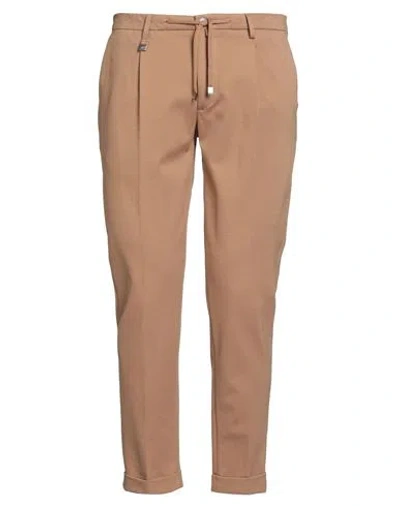 Barbati Man Pants Camel Size 36 Viscose, Polyamide, Elastane In Multi