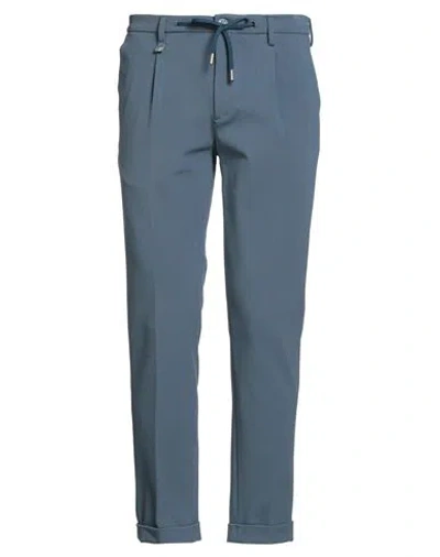 Barbati Man Pants Light Blue Size 44 Viscose, Polyamide, Elastane In Blue