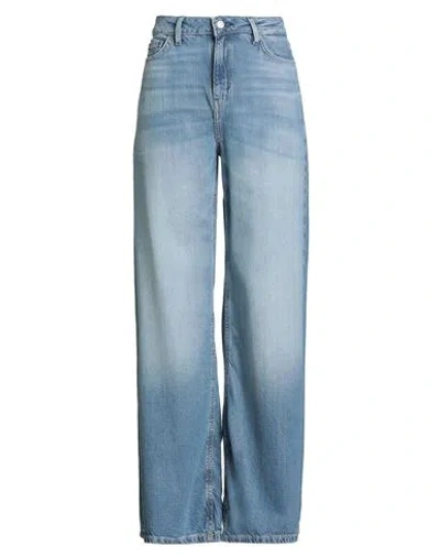 Guess Woman Jeans Blue Size 31w-32l Lyocell, Cotton In Blue