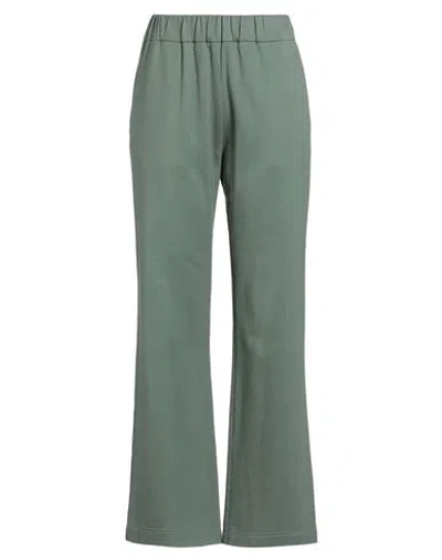 Fedeli Swim & Wear Woman Pants Sage Green Size 6 Cotton, Cashmere In Green