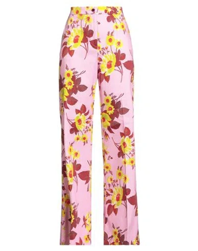 Sara Roka Woman Pants Pink Size 8 Cotton, Elastane In Pink
