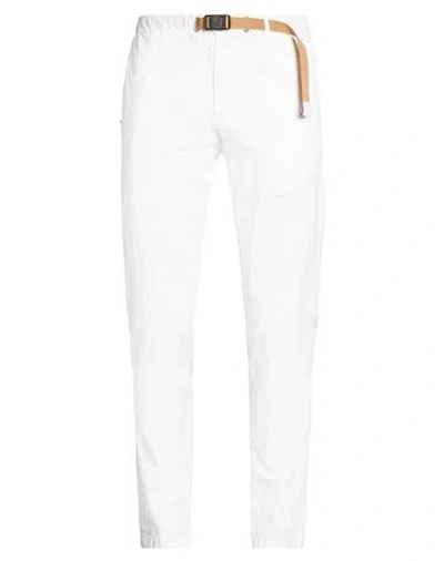 White Sand Belt Trousers In White