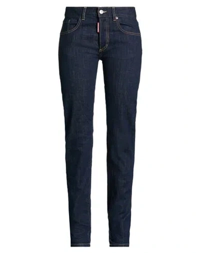 Dsquared2 Woman Jeans Blue Size 38 Cotton, Elastane In Blue