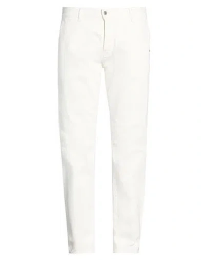 Liu •jo Man Man Jeans White Size 35 Cotton, Elastane In White