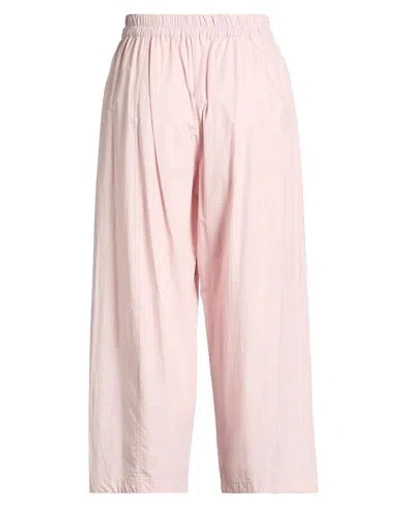 Ottod'ame Woman Pants Pink Size 10 Cotton In Neutral