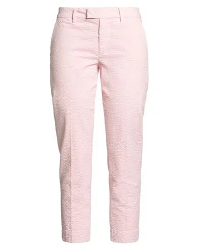 Re-hash Re_hash Woman Pants Pink Size 32 Cotton, Elastane In Pink