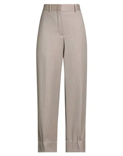 Brioni Woman Pants Light Brown Size 8 Virgin Wool In Animal Print