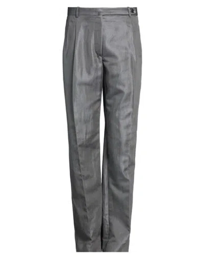 Brioni Man Pants Grey Size 30 Cotton, Linen, Silk In Gray