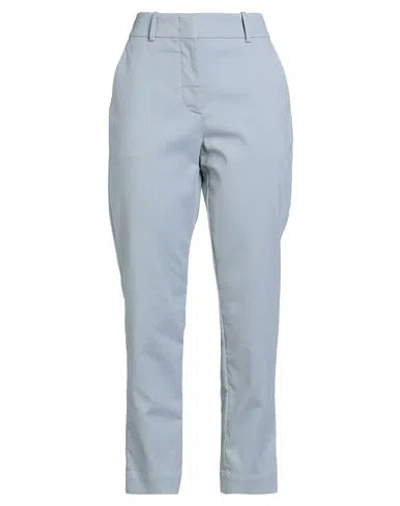 Eleventy Woman Pants Light Blue Size 2 Cotton, Polyamide, Elastane In Blue