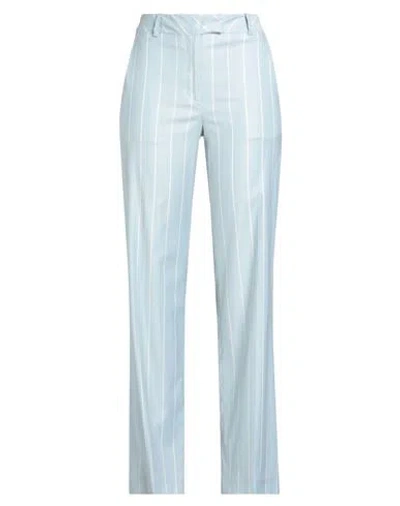 Eleventy Woman Pants Sky Blue Size 4 Wool, Viscose, Elastane In Blue