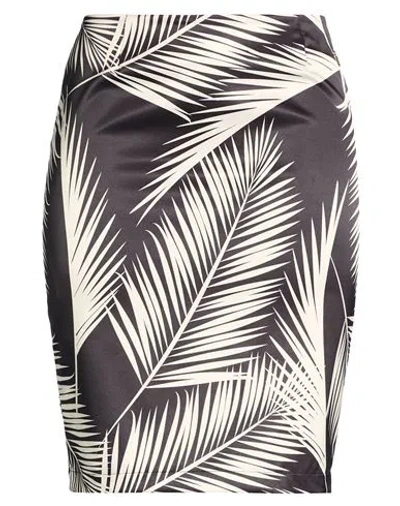 Gai Mattiolo Gm Woman Midi Skirt Black Size 16 Polyester, Elastane In Black