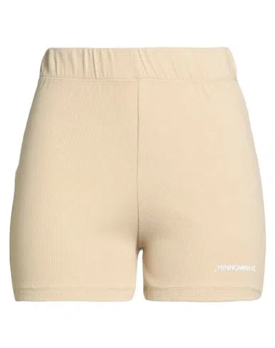 Hinnominate Woman Shorts & Bermuda Shorts Beige Size M Cotton, Elastane In White