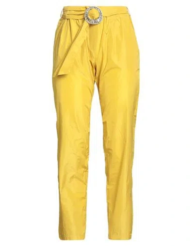 Mariuccia Woman Pants Yellow Size M Polyester In Yellow