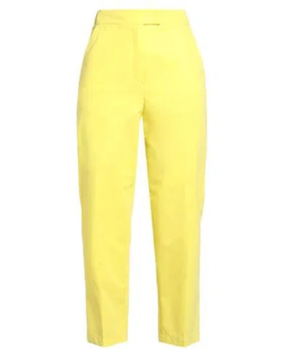 Beatrice B Beatrice .b Woman Pants Yellow Size 6 Cotton, Polyester In Yellow