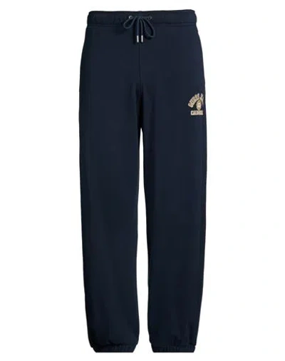 Guess Jeans Man Pants Navy Size L Cotton In Blue