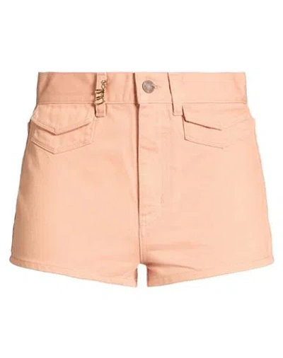 Chloé Woman Denim Shorts Apricot Size 6 Cotton In Pink