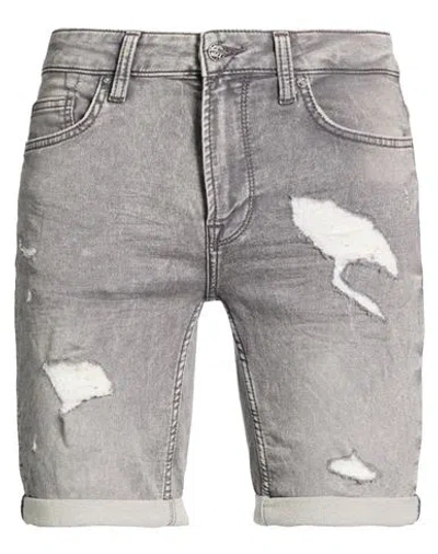 Only & Sons Man Denim Shorts Grey Size M Cotton, Polyester, Elastane In Gray