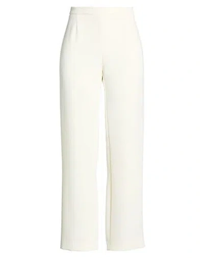 Natan Woman Pants Cream Size 12 Polyester In White