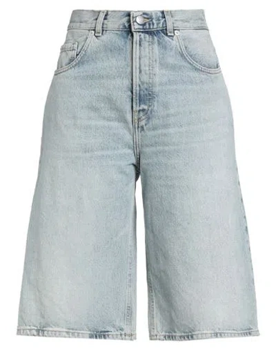 Haikure Woman Denim Shorts Blue Size 29 Cotton In Blue