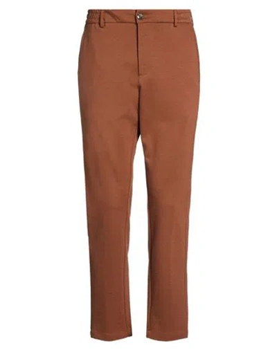 Bob Man Pants Brown Size 32 Viscose, Polyamide, Elastane In Brown