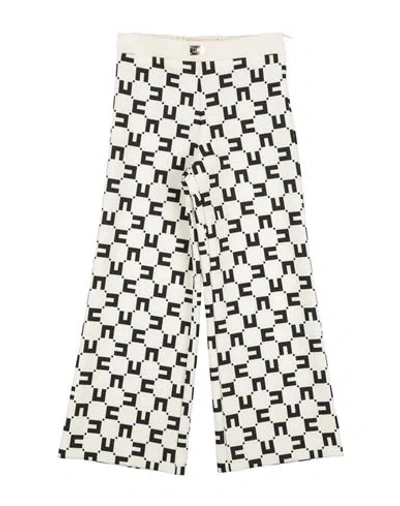 Elisabetta Franchi La Mia Bambina Toddler Girl Pants Black Size 4 Polyester, Elastane In Multi