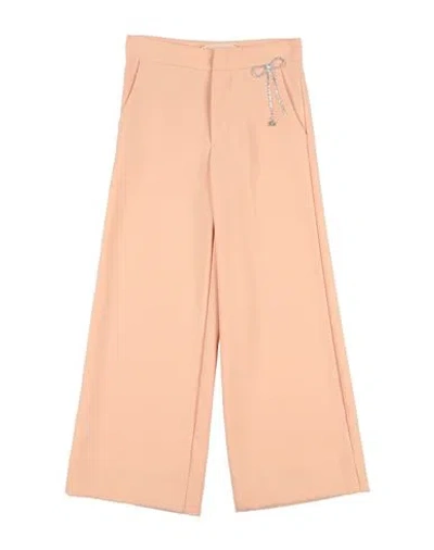 Elisabetta Franchi La Mia Bambina Toddler Girl Pants Blush Size 4 Polyester In Orange