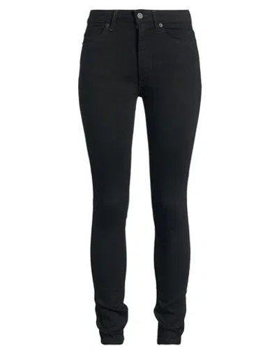 Dondup Woman Jeans Black Size 32 Cotton, Recycled Cotton, Modal, Polyester, Synthetic Fibers In Black