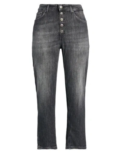Dondup Woman Jeans Black Size 30 Cotton In Black